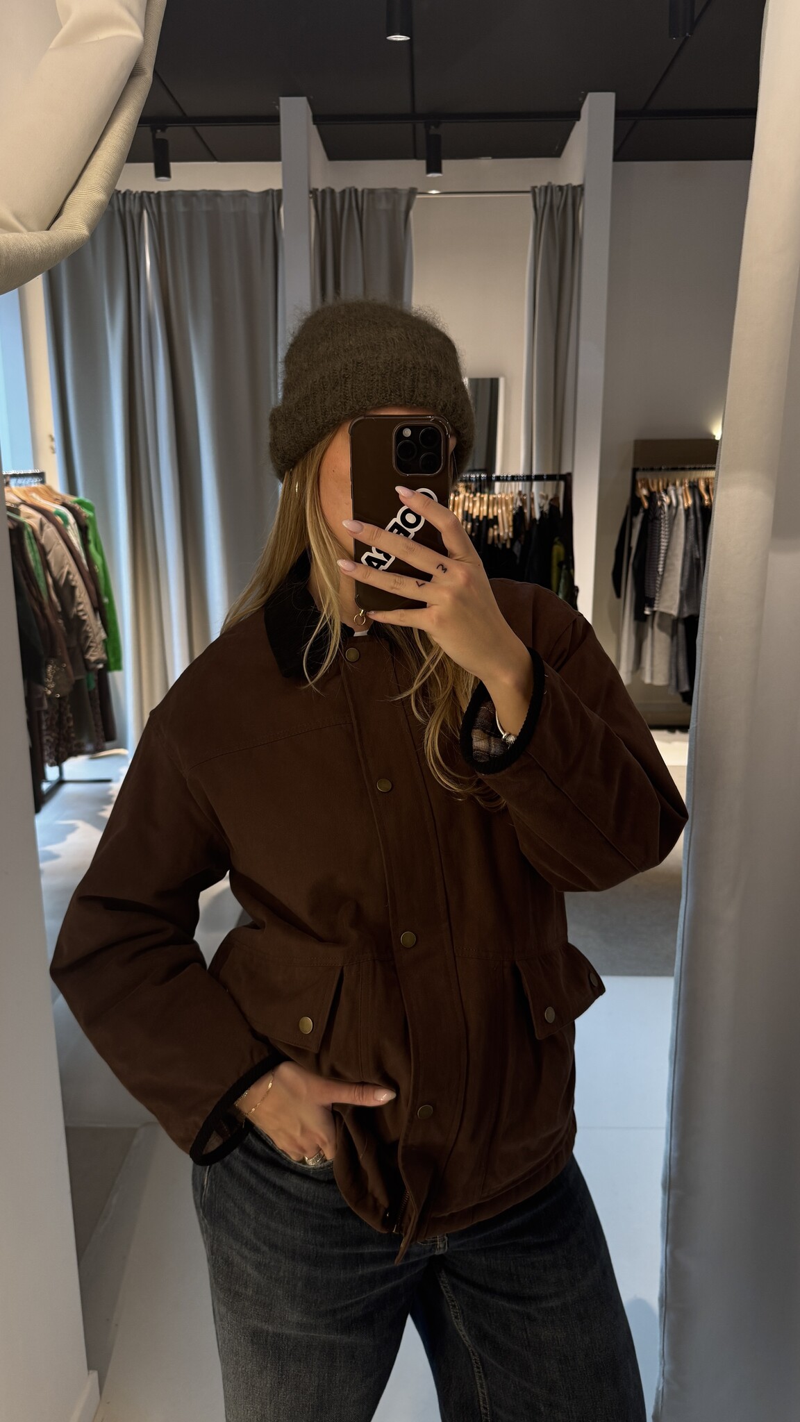 MM Jules Jacket Brown Collar TU