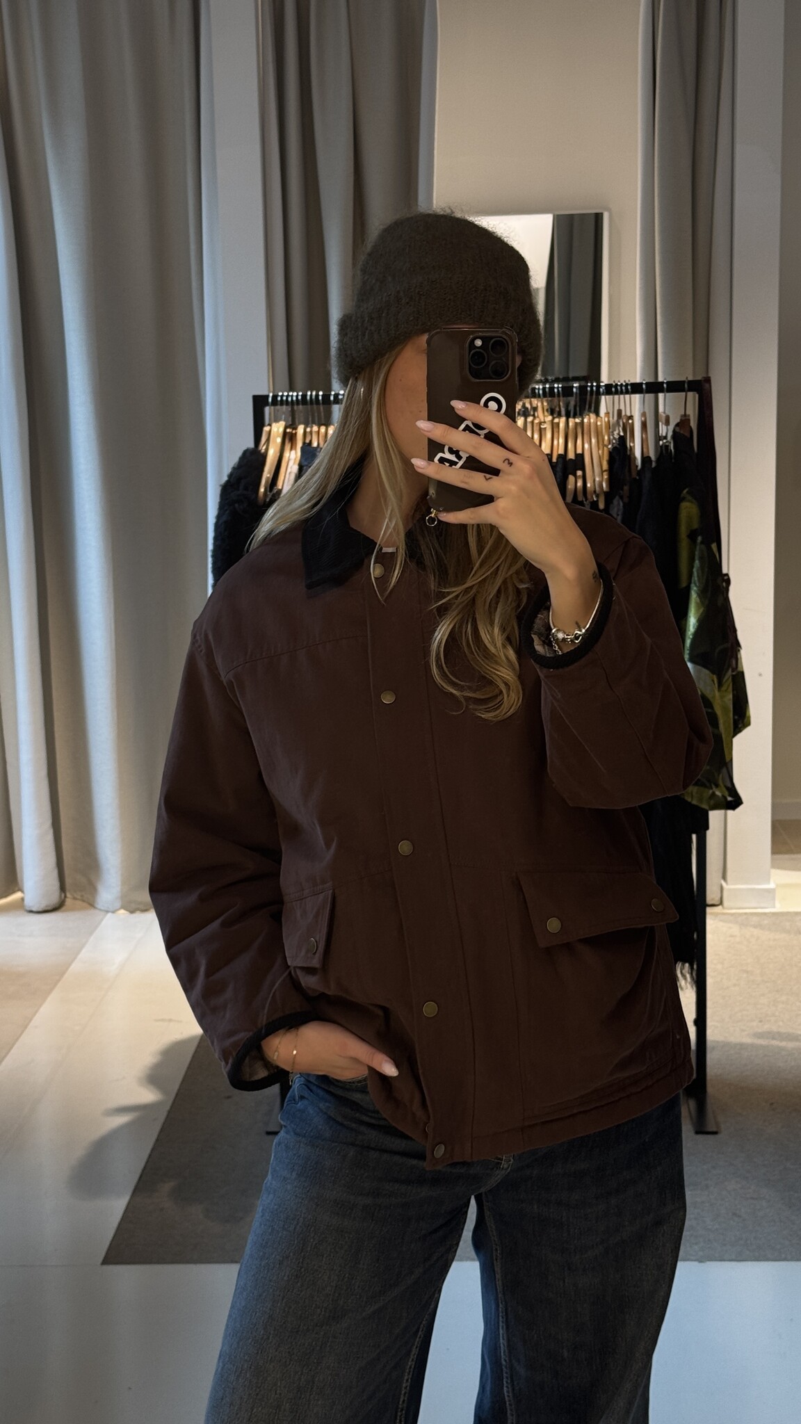 MM Jules Jacket Brown Collar TU