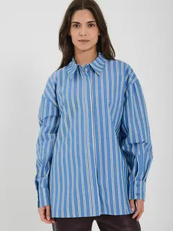 NORR Maloa Shirt Blue Stripes