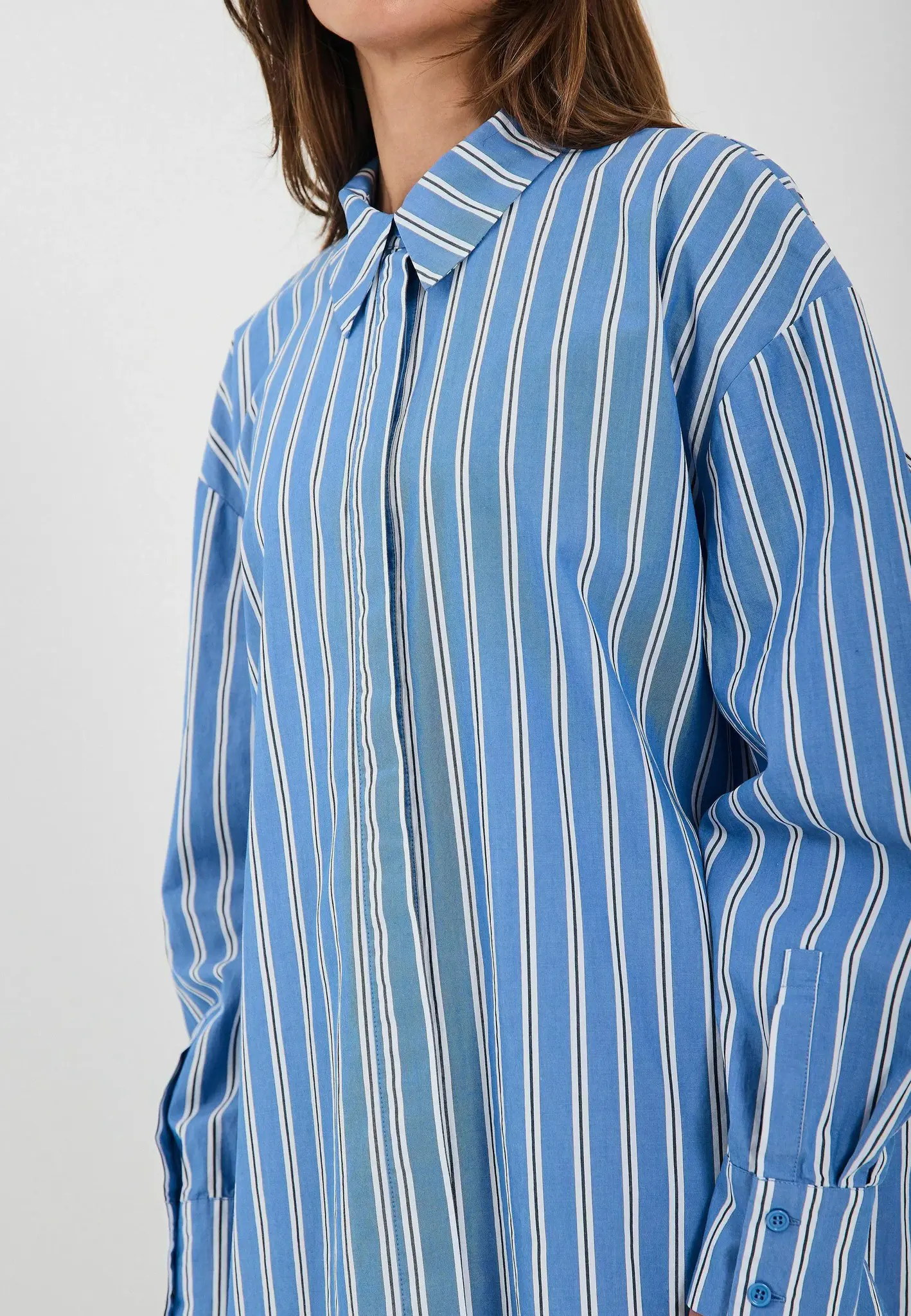 NORR Maloa Shirt Blue Stripes