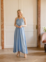 Hepburn Long Dress Ice Blue