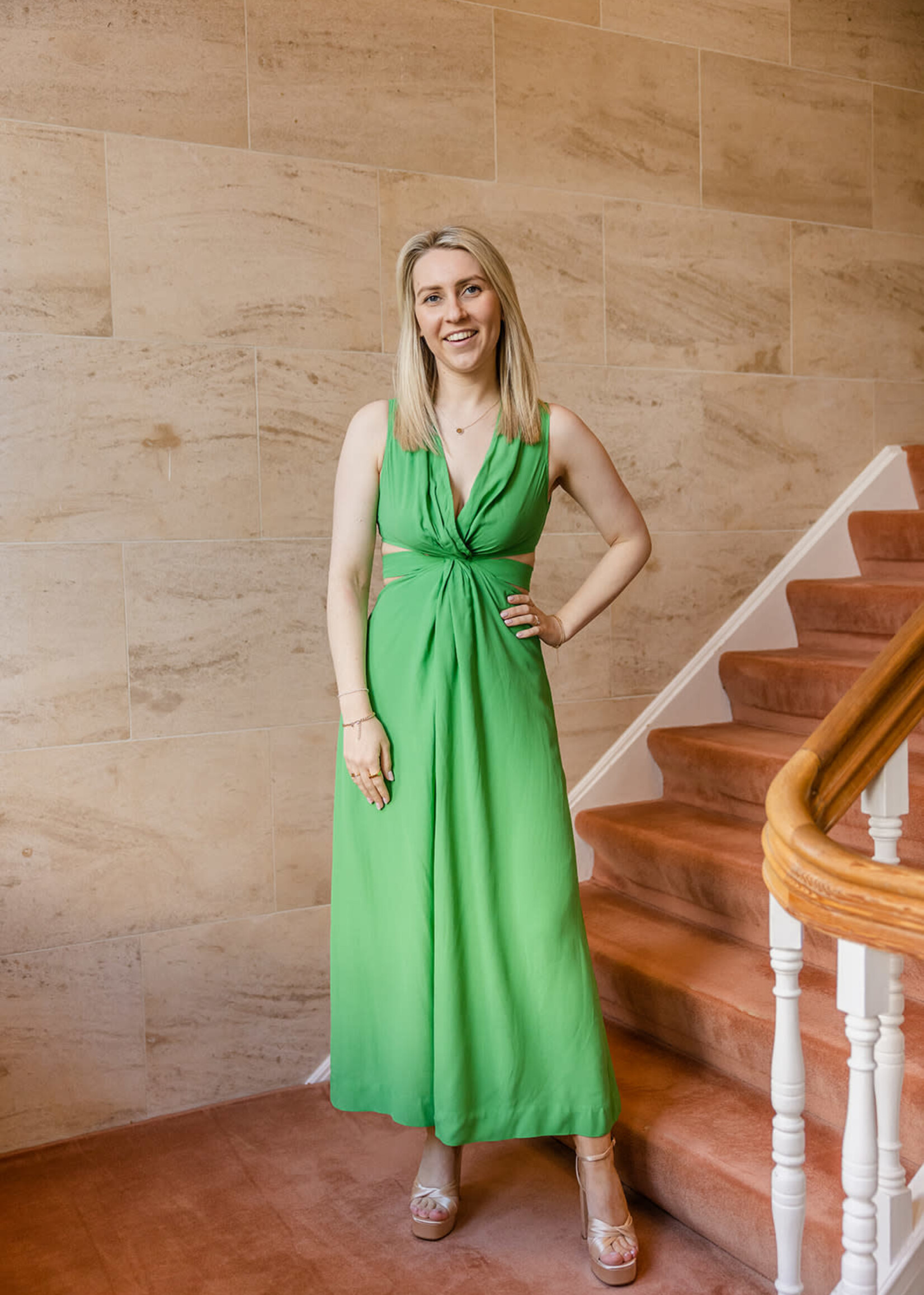 Fawcett Long Dress Bali Green