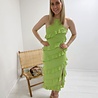 Katy Ruffle Midaxi Dress- Apple Green Katy Ruffle Midaxi Dress- Apple Green