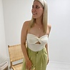 Annabelle Twist Bardot Knit Top Cream Annabelle Twist Bardot Knit Top Cream