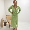 Ronnie Satin Wrap Dress Apple Green Ronnie Satin Wrap Dress Apple Green