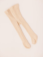 Amée Rib Tights Light Beige