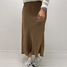 Renée Midi Satin Skirt Camel Renée Midi Satin Skirt Camel