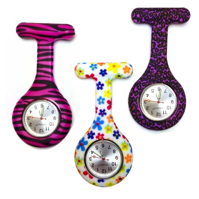 Verpleegstershorloge Silicone met print