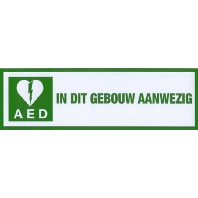 Sticker Pictogram AED Aanwezig