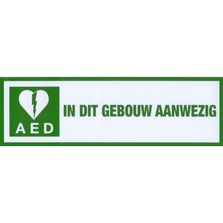 Bordje Pictogram AED Aanwezig Polypropileen