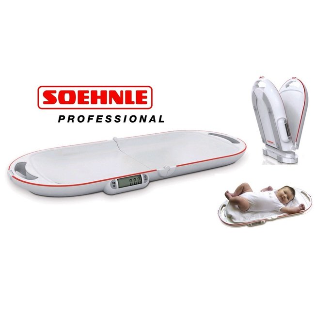 Soehnle 8320 Opvouwbare Babyweegschaal – Compact en Nauwkeurig voor Thuisgebruik en onderweg, Totale Capaciteit van 20 kg