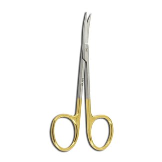 Irisschaar - 11,5cm - Gebogen Widia