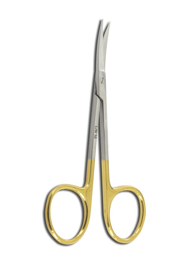 Irisschaar - 11,5cm - Gebogen Widia