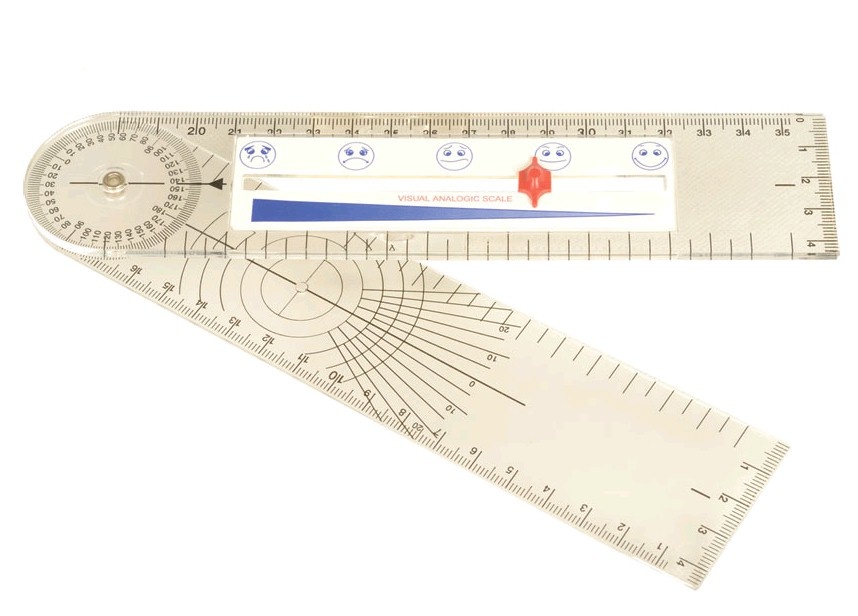 Goniometer met pijnlineaal