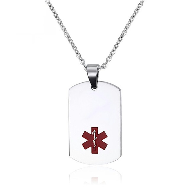 MediSieraad Dog Tag classic halsketting - Incl. Gravering