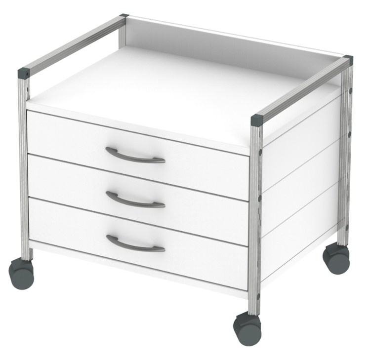 Haeberle Verrijdbare Instrumentenwagen - Variocar Viva 60L verlaagd model, 520 mm hoog