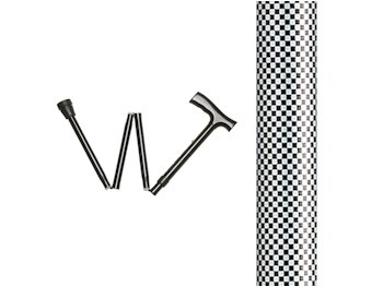 Opvouwbare wandelstok contour geblokt