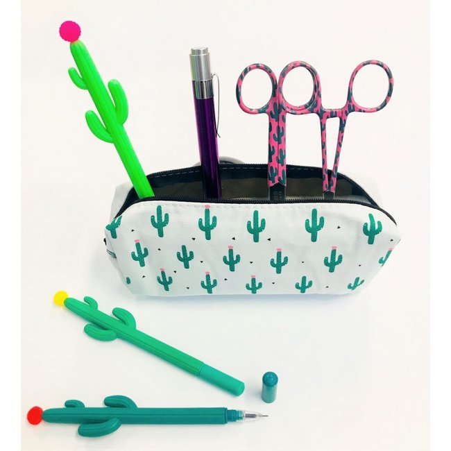 Crazy cactus madness set: kocher + schaar, pen, penlicht en etui