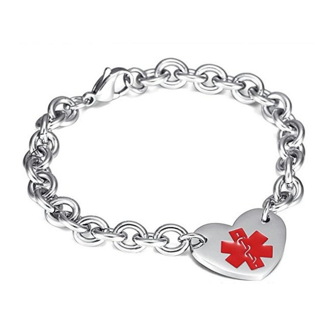 Armband RVS Saving Heart - Incl. Gravering