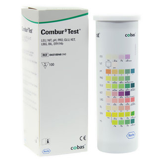 Roche Combur 9 urineteststrips voor de bepaling van 9 urineparameters