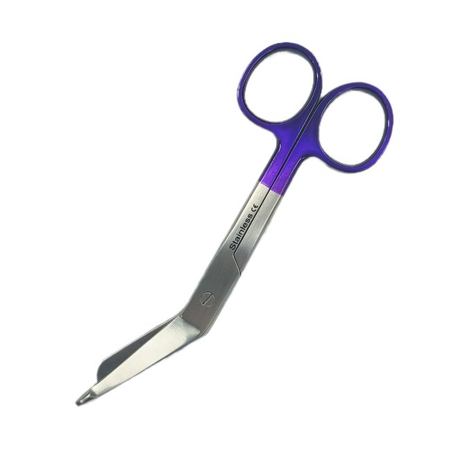Satillo Verbandschaar gekleurd handvat – 14 cm, A+ kwaliteit, diverse kleuren, optioneel met gravering