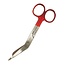 Satillo Verbandschaar gekleurd handvat – 14 cm, A+ kwaliteit, diverse kleuren, optioneel met gravering