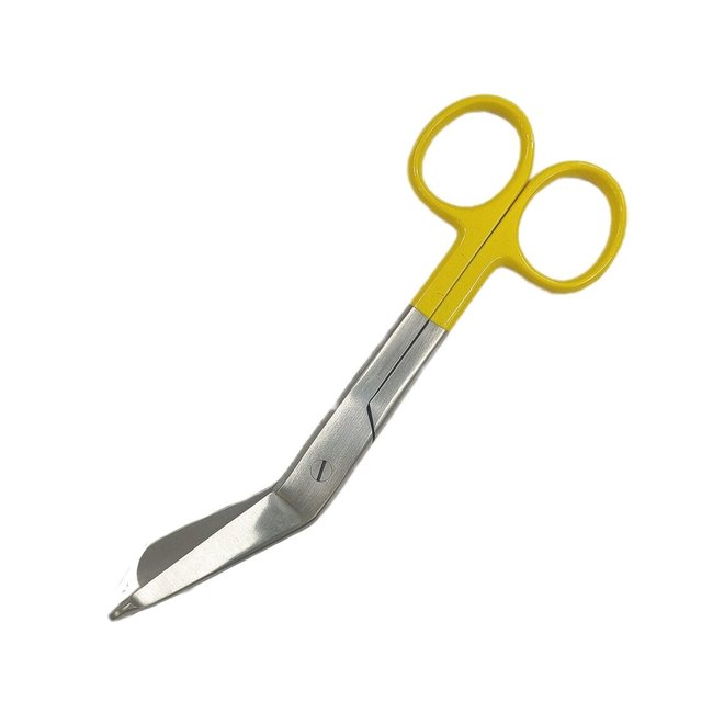 Satillo Verbandschaar gekleurd handvat – 14 cm, A+ kwaliteit, diverse kleuren, optioneel met gravering