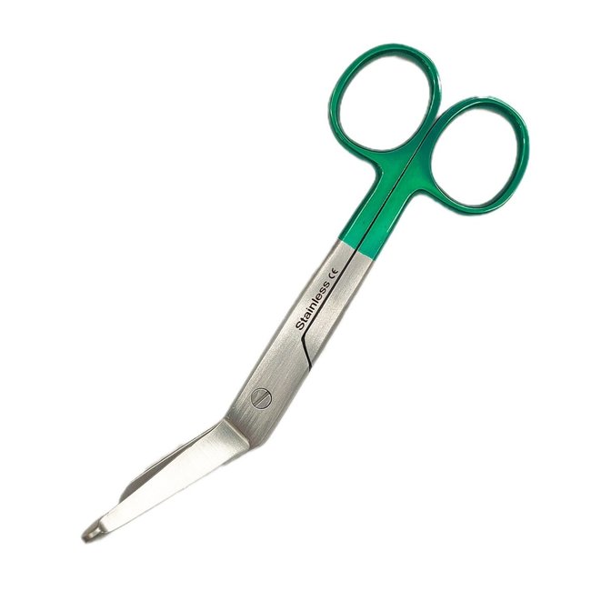 Satillo Verbandschaar gekleurd handvat – 14 cm, A+ kwaliteit, diverse kleuren, optioneel met gravering