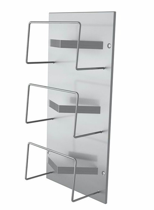 Ingoman Wandhouder RVS voor 3 dozen