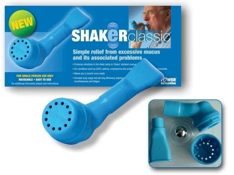 Power Breathe Shaker Classic - Ademhalingsapparaat voor slijm oplossen
