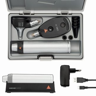 Heine Heine K180 LED oog/oorset - met USB oplaadbaar handvat en hardcase