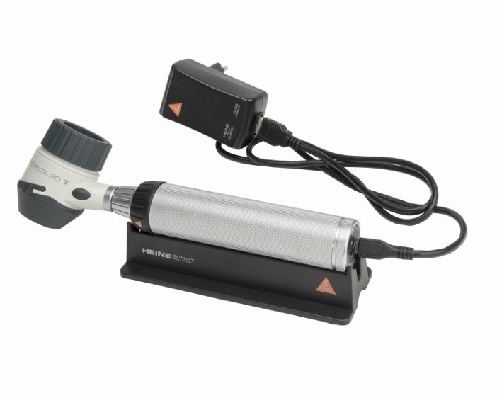 Heine Delta 20 T Dermatoscoopset - Inclusief Contactplaat met Schaalverdeling voor Nauwkeurige Diagnose en Polarisatie Functie