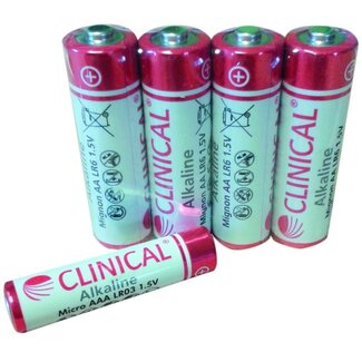 Clinical Alkaline batterij "AAA" - per 4 stuks