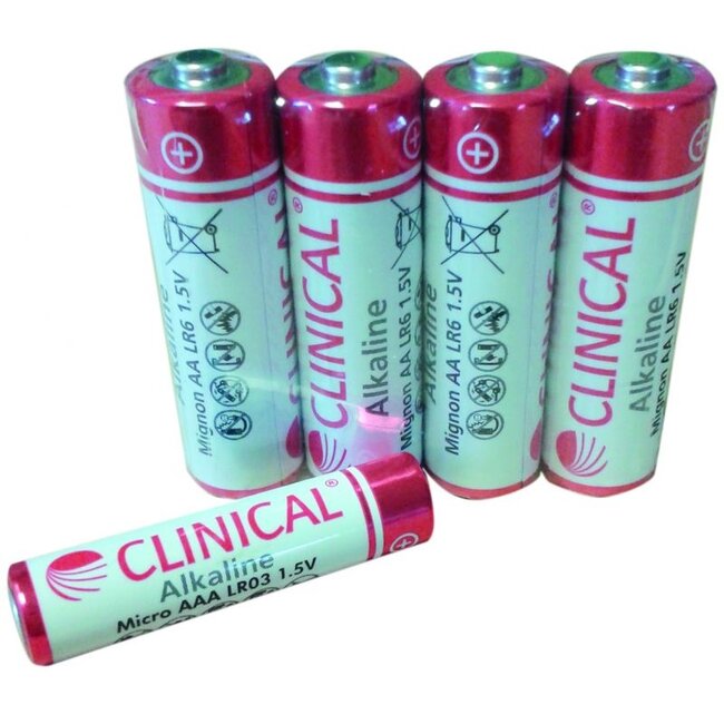 Clincal Alkaline batterij "AAA" - per 4 stuks