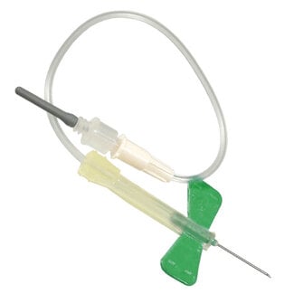 BD (Becton Dickinson) Vacutainer Safety-Lok vleugelnaald voor bloedafname 21G Groen