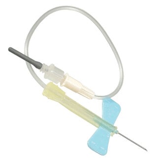 BD (Becton Dickinson) Vacutainer Safety-Lok vleugelnaald voor bloedafname 23G Blauw