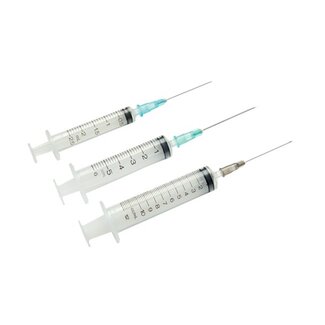 Nipro Nipro injectiespuit 3 delig 2 ml Luer Lock met 22 G x 38 mm injectienaald (Groen)