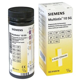 Siemens Multistix 10 SG urinetesten - één van de meest gebruikte professionele urineteststrips