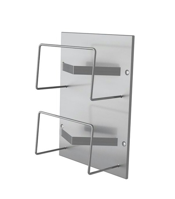 Ingoman Wandhouder RVS voor 2 dozen