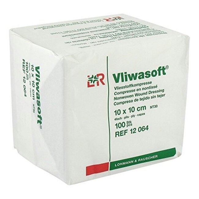 Vliwasoft Gaascompres non woven 10x10cm. 100st.