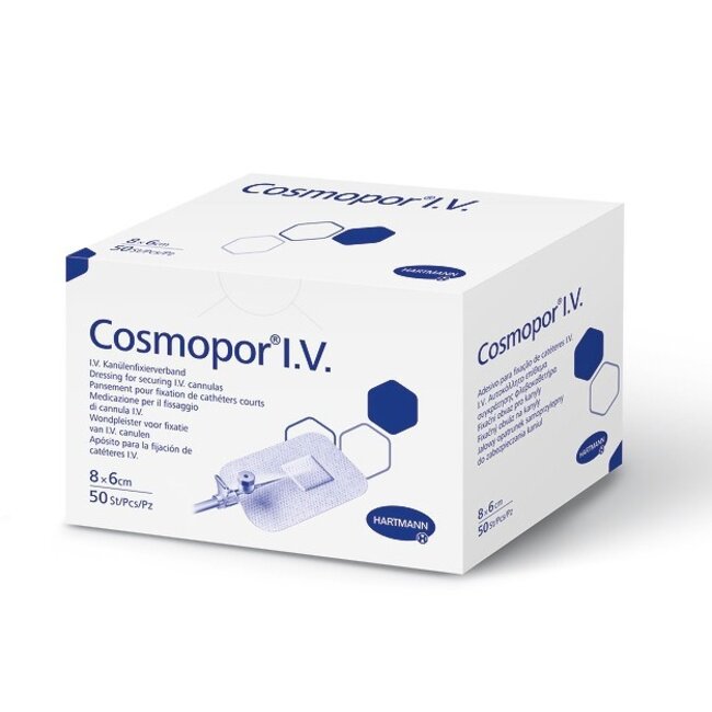 Hartmann Cosmopor IV Infuuspleister - Infuus fixatiepleisters 6x8cm - per stuk