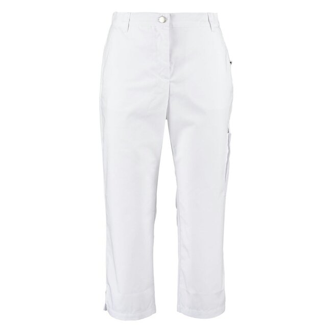 Haen Zorgkleding Gwen – Witte Dames 3/4 Zorgbroek / Pantalon