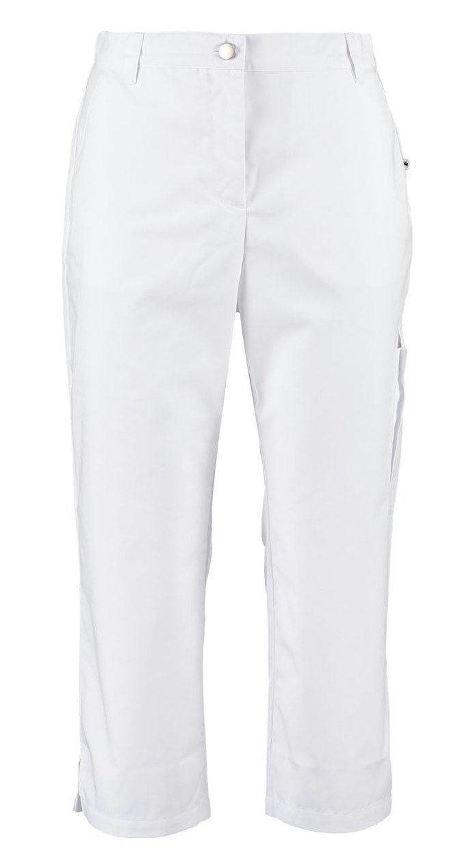 Haen Zorgkleding Gwen – Witte Dames 3/4 Zorgbroek / Pantalon, foto 2 van 3