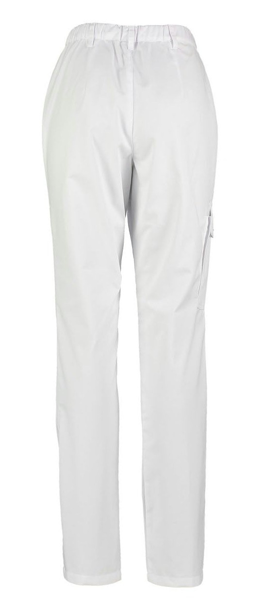 Haen Zorgkleding Pam – Witte Dames Zorgbroek / Pantalon, foto 3 van 3