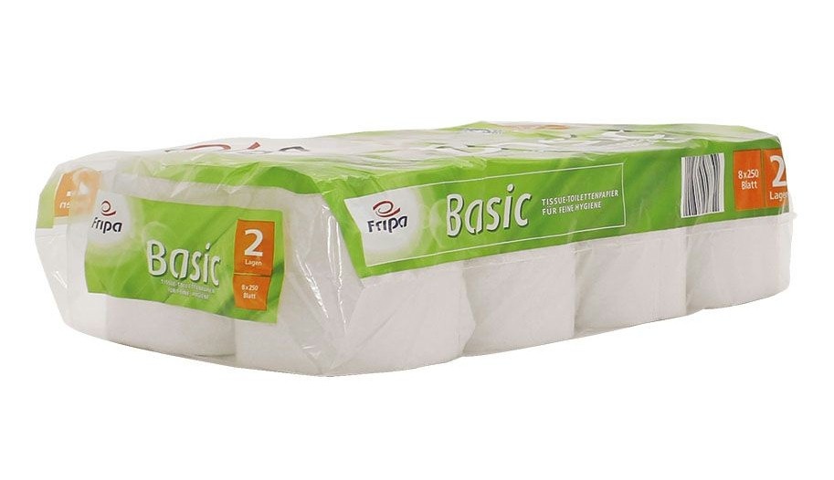 Fripa Toiletapier basic, 2-laags 64 rollen a 250 vel