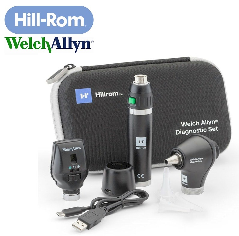 Welch Allyn Macroview Basic LED oog-oorset met USB oplaadbaar handvat