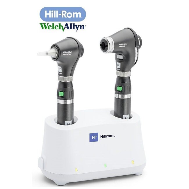 Welch Allyn Tafelladerset met PanOptic Basic ophtalmoscoop & MacroView Basic otoscoop