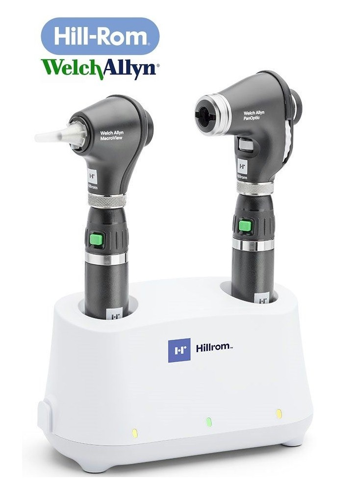 Welch Allyn Tafelladerset met PanOptic Basic ophtalmoscoop & MacroView Basic otoscoop