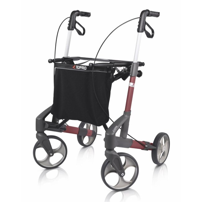 Topro Troja Original lichtgewicht rollator - Wijnrood