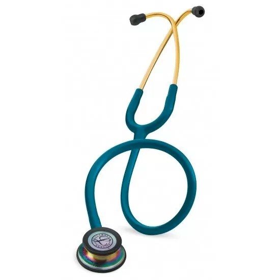 Littmann® Classic III Stethoscoop - Caribisch Blauw Rainbow Finish - 5807, foto 3 van 6